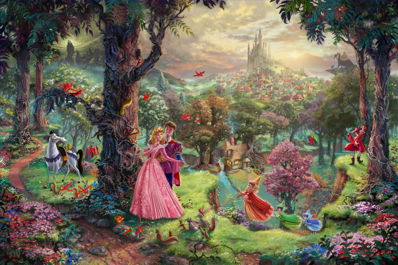 Disney Dreams Thomas Kinkade Oil Paintings